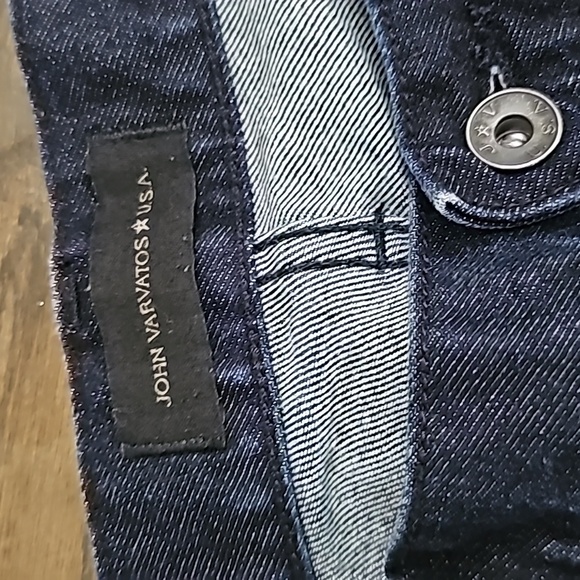 JOHN VARVATOS dark denim jeans sz 33 Bowery Slim Straight - Picture 3 of 9